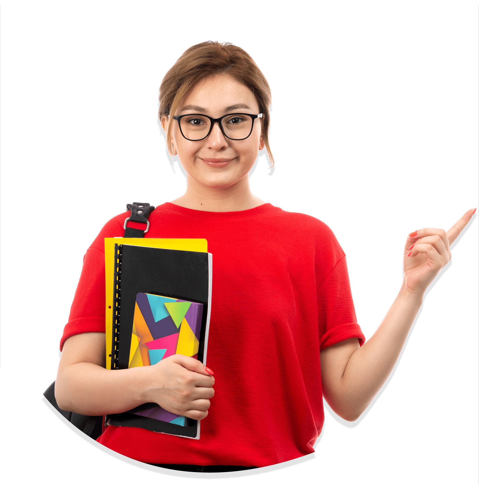 front-view-young-beautiful-lady-red-t-shirt-black-jeans-holding-different-copybooks-files-smiling-with-bag-white (2)